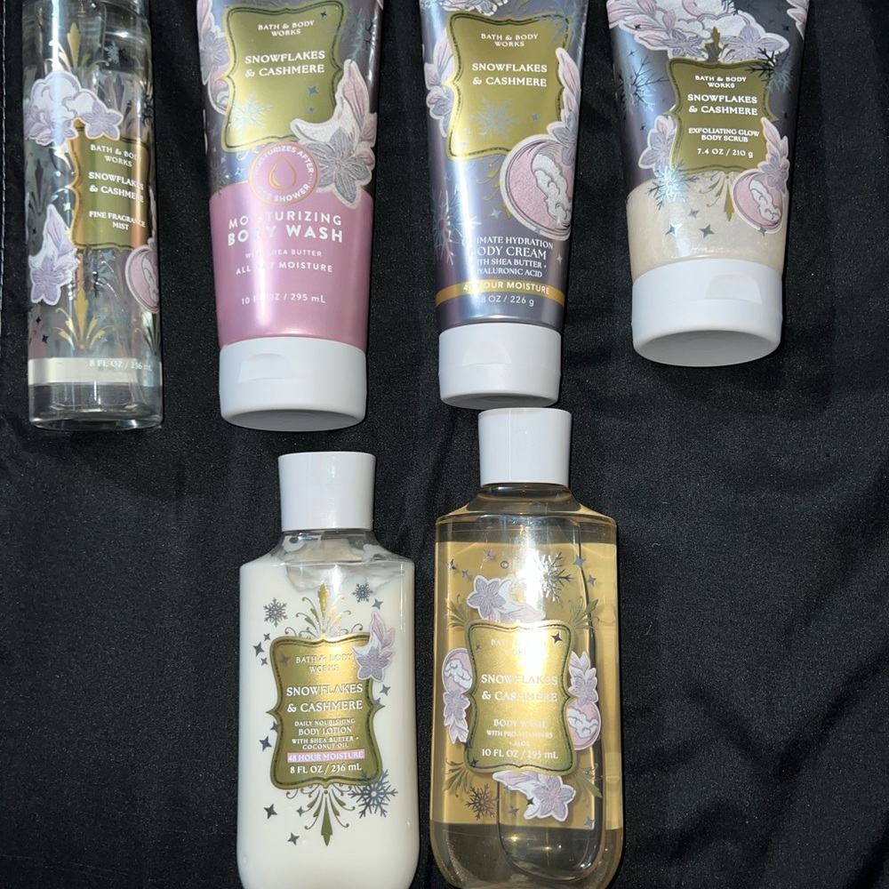 2025 Bath & Body Works 6pc Cashmere & Snowflakes Set Stocking Stuffer Gifts NEW